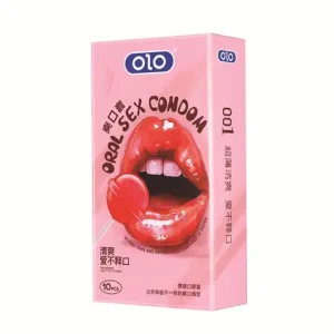 OLO 10Pcs Oral sexx Condomss with Strawberry Taste Safe sexx Peniss Sleeve Condom Intimate Goods Tongue sexx Lick Dick Toys for Adult Bangladesh (New)
