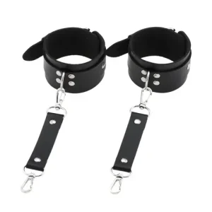 Decopunk New Hot Fashion PU Leather Wrist Handcuffs Ankle Shackles Adjustable Restraint sexx Cuff Belt Bangladesh (New)