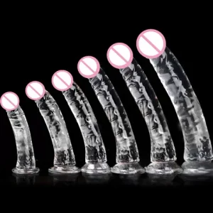 Transparent Realistic Peniss Female Masturbator Clitoral Stimulator Big Dick Peniss Butt Plug G Spot sexx Toys For Women sexx Shop18 Bangladesh (New)