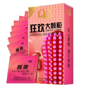 Orgasm 3D Big Spike Dotted Condomss Penetration Vagina Massage Stimulation Delayed Ejaculation Peniss Sleeve Condom sexx Toys Shop Bangladesh (New)