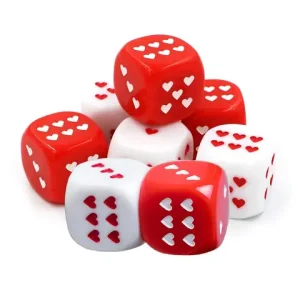 2PCS Heart Dice Drinking Games Couple Gifts For Girlfriend Juegos De Mesa Familiares Divertidos Birthday Wedding Party Favors Bangladesh (New)