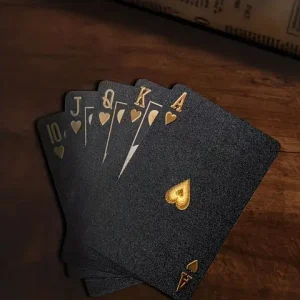 Black Gold Waterproof Playing Cards Multi Holiday Gift Box Game Collection Set Bangladesh (New)