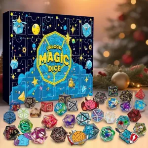 Christmas Calendar Countdown 24 Days Dice Holiday Countdown Dice Set for Teen Women Men Role Playing Table Game Holiday Season Bangladesh (New)