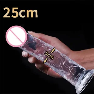 New 1PC 25cm sexx Toys For Women Men Jelly Realistic Dildos With Super Strong Suction Cup Artificial Peniss G spot Simulation 2 Bangladesh (New)