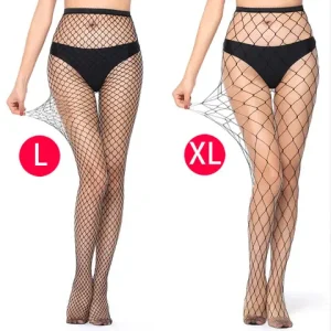 Women Black Long sexxy Hollow Out Fishnet Body JK Stockings Pantyhose High Waist Stocking Tights Panty Lolita Fishnet Lingerie Bangladesh (New)