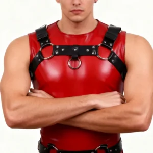 Harness Belts for Man Leather Chest Staps Adjustable Buckle Clothes sexxy Nightclub Costumes Cosplay Clubwear Belt Bangladesh (New)