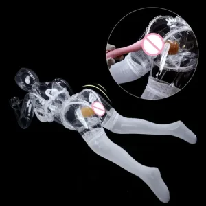 Newest! Transparent Inflatable sexx Dolll Removable Vagina Easy To Store And Clean Male Masturbator Adult sexx Toy For Man Bangladesh (New)