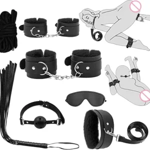sexxy Toys for Cosplay Couples Adult Products 18 Handcuffs Erotic Accessories Bondage Hemp Rope Mask sexx SM BDSM Bondage Kit Set Bangladesh (New)