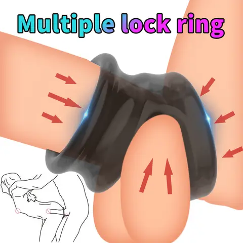 Male Delay Ejaculation Durable Silicone Peniss Sleeve Lasting Erection Dick Anal Plug sexx Toys For Men No Vibratorr For Women Bangladesh (New)