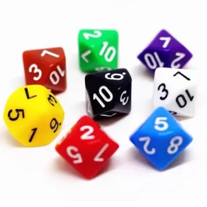 10PCS Math Manipulative 10 Sided Dice For Classroom Teaching Supplies Kids Educational Toys Juegos Interactivos Para Niños Bangladesh (New)