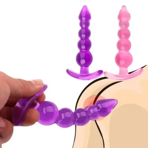 Soft Silicone Anal Plugs Anal Beads Dildo Butt Plug Prostate Massage Unisexx sexxy Stopper Adult sexx Toy for Men Women Adult Games Bangladesh (New)