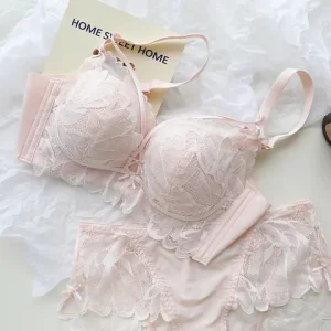 sexxy Lace Lingerie Women s Small Breasts Gathered to Show Large Without Steel Ring Underwear Anti Sagging Breasts Bra Bangladesh (New)