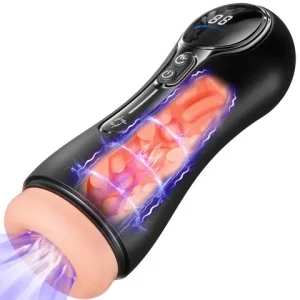 KUSHOR Automatic Male Sucking Masturbator LCD Display Masturbation Cup With 9 Vibrating Mode Pocket Pussyy Adult sexx Toys for Man Bangladesh (New)