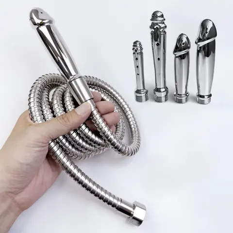 1Pcs ABS anal vaginal douche Conversion head for outdoor use butt flush multi function enema plug in shower sexx toys Bangladesh (New)