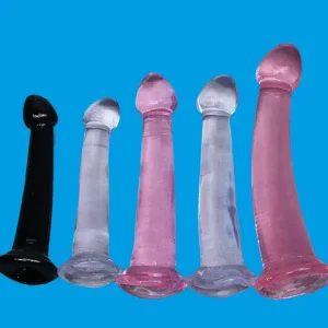 Sotf TPE Transparent Butt Plug Jelly Dildo Cheap 4Sizes Suction Cup Cock Vaginal Masturbation Small Peniss Women Man sexx Toys Bangladesh (New)