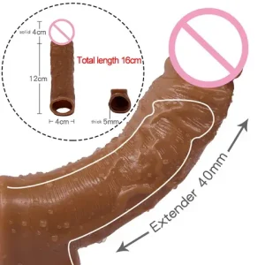 Reusable Silicone Condom Enlargement Peniss Sleeve Extender Enhancer Peniss Cocks Cover Adult sexx Toys For Men sexxual Tools Bangladesh (New)