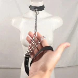 Bdsm Bondage Lingerie sexxy Chain Collar Harness Woman Accessories Erotic Leather Neck Harness Fetish Wear Women Gothic Lingerie Bangladesh (New)