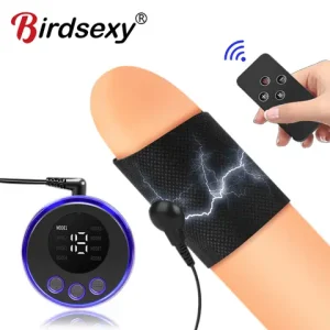 Electro Peniss Sleeve Vibratorr For Men Peniss Cock Ring Masturbation Conductive Enlargement Stimulator Massage sexx Toys For Men Bangladesh (New)