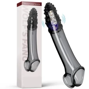 Peniss Sleeve Extension Vibratorr Condom Male Enlargement Delay Ejaculation Cock Ring Vibrating Peniss Cover Adult sexx Toys For Men Bangladesh (New)