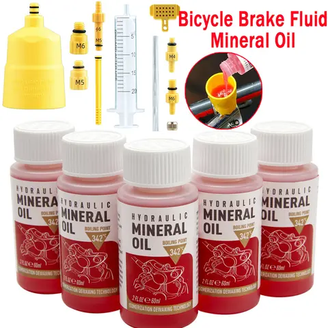 Bicycle Brake Fluid Mineral Oil System Fluid Cycling Mountain Bikes for Bike Accessorie Oil Injector Hydraulic Disc Brake Oil Bangladesh (New)