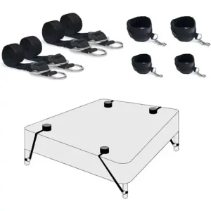 Bed BDSM Kit Set sexx Toy Handcuffs for Couple Woman Adult Supplies BDSM Restraints Bed Bondage Rope sexxual Handcuffs sexxy Game Bangladesh (New)