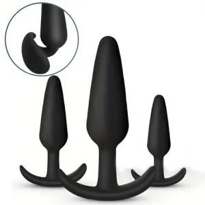 3 Different Size Anal Plug Soft Silicone Anal Butt Plug Stimulator Adult sexx Toys for Men/Women Prostate Massager Anal Trainer Bangladesh (New)