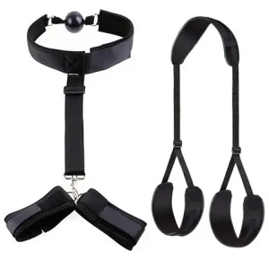 Mouth Ball BDSM Bondage Restraints Handcuff Ankle Cuff Slave No Vibratorr Adult sexx Toys For Woman sexx Toys Couples Game sexx Shop Bangladesh (New)