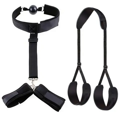 Mouth Ball BDSM Bondage Restraints Handcuff Ankle Cuff Slave No Vibratorr Adult sexx Toys For Woman sexx Toys Couples Game sexx Shop Bangladesh (New)