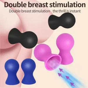 2PCS Silicone Nipple Sucker Pump Breast Massager sexx Toys For Women Nipple Clamps Clitoris Stimulator sexxy Games For Couples Bangladesh (New)