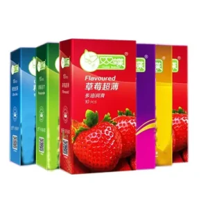 10pcs Fruit Flavor Ultra Thin Condomss Adults Toys For Men 18 Extra Lubricated Peniss Sleeve Male Delay Enhancement sexx Products Bangladesh (New)