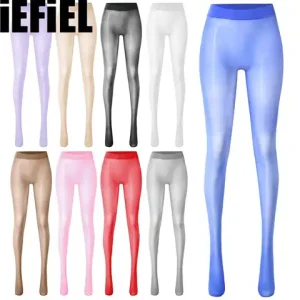Womens Glossy Pantyhose High Waist Seamless Footed Bodystockings Ultra soft Stretchy Stockings Tights sexxy Lingerie Bangladesh (New)