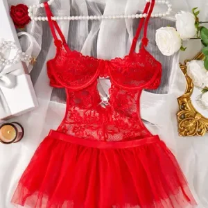 Lace sexxy Lingerie Transparent Hot Porno Lace Erotic Underwear sexxy Bra Set And Garter Lingerie sexxy Hot Erotic Sleepwear Bangladesh (New)