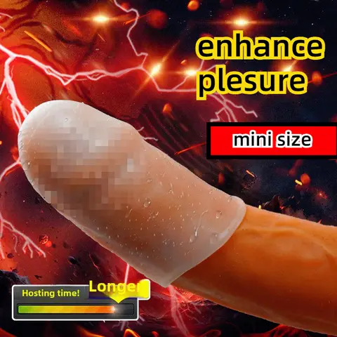 6 5cm Mini Glans Peniss Sleeve sexx Toys for Men Masturbation Soft Stick Glans Exercise Peniss Enlarger Delay Time Adult Toys Bangladesh (New)