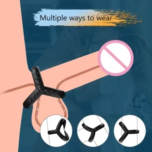 Male Silicone Peniss Ring Cock Rings Delay Ejaculation Scrotal Binding Ball Stretcher Lock Semen Cockring Couples sexx Toy For Men Bangladesh (New)