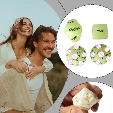 sexxy Dice Set Fun Adult Love Posture Couple Game sexx Noctilucent Erotic Lovers Position Foreplay Romantic Party Toys Bangladesh (New)