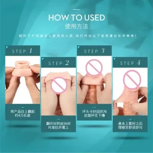 1pcs/lot Peniss Foreskin Resistance Ring Complex Corrector Reusable Peniss Sleeve Delay Ejaculation Condom Cock Ring Couple Toys Bangladesh (New)