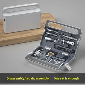 Multifunction Electrician Tool Set Auto Repair Toolbox Household Family Combination Hand Tool Kit for Maintenance DIY Bangladesh (New)