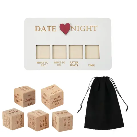 Wooden Date Night Dice Couple Interactive Game Decision Dice For Romantic Date Idea Valentine S Day Gift San ValentíN 2026 Bangladesh (New)