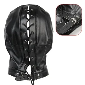 Free Size Hollow Hood Headgear Erotic Mask for Couples Adult Game Role Play Bondage Accessory Flirt Toy for Men And Women Bangladesh (New)