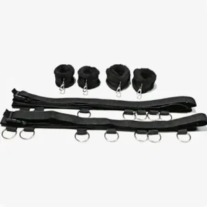 Bed Restraint Set Couple sexx Toys Bondage Handcuff Kit Adult Game Tool 18 Erotic Tie Downs Arm Ankle Eyeblinder Flirting sexxtoy Bangladesh (New)