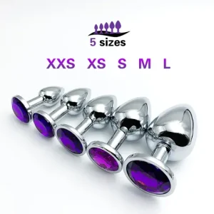 Metal Anal Plug Jewelry Base Beginner To Expert 5 Size Butt Plug Adult Toys Tail Female/Male Dildos sexx Toys Couples Adults Game Bangladesh (New)