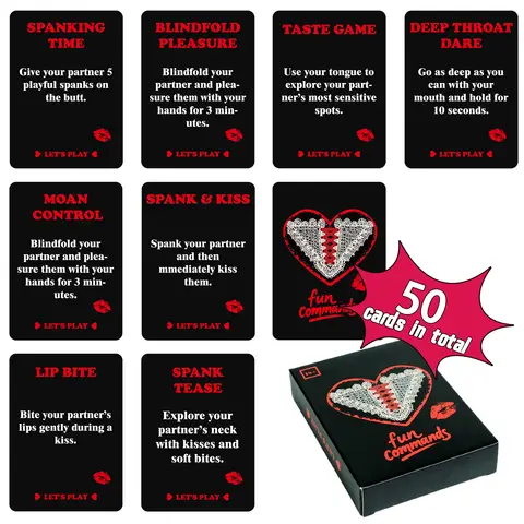 50PCS Couple sexx Funny Game Card Truth or Dare Game Cards Heat Up Relationships for Adult Lovers Sweet Interactive sexx Products Bangladesh (New)