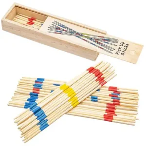 Classic Wooden Pick Up Sticks Game Colorful Development Interactive Learning Fun Family Party Multiplayer Puzzle Toy Kid Adult Bangladesh (New)