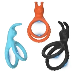 2 In 1 Men s Silicone Peniss Ring Clitoris Stimulator Cock Ring Ejaculation Delay Penisring Erection Peniss Ring for Men Couples Bangladesh (New)