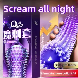10PCS Spikes Condom Large Pellet Stimulation sexx Toy Ribbed G spot Peniss Sleeves For Men Particles Vaginal Condom Intimate Goods Bangladesh (New)