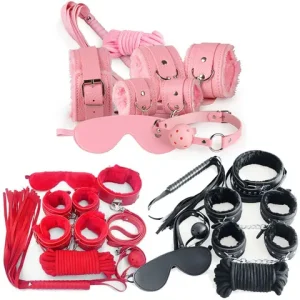 7PCS Adult SM sexxual couples Pornographic Slavery Limitation bdsm Game Set erotic accessories Cuff Bundle handcuffs Set Bangladesh (New)