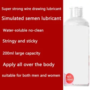 Girl Juice Imitation Semen 200ml Male and Female sexx Adult Water soluble No wash Viscous Drawing Lubricant Bangladesh (New)