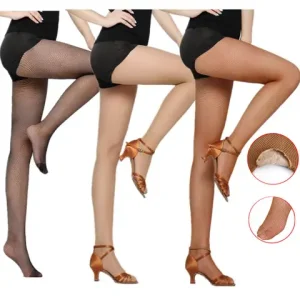 2Pair/lot Professional Latin Dance Stocking Fishnet Bodystocking Latin Dance Hard Yarn Caramel Nylon Tight sexxy Pantyhose Bangladesh (New)