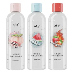 200ml Flavoured Intimate Lubricant Strawberry Watermelon/Peach Edible Kissable Gel pH Balanced Silky Non Sticky Discreet Box Bangladesh (New)