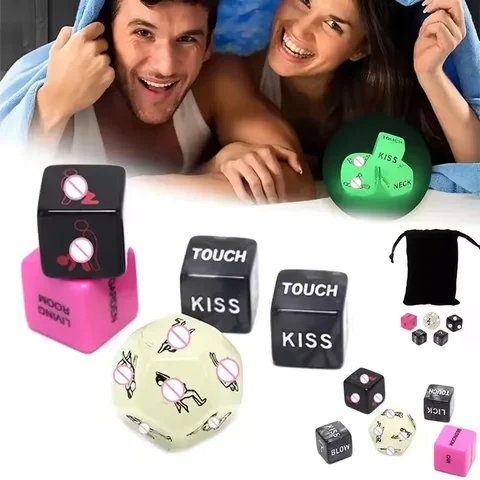 6/12 Sides Exotic Toys sexx Dice Toys for Couples Adults Games sexx Toys Romance Love Hunour Flirting Bar Erotic Crap Dice Bangladesh (New)
